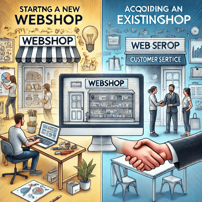 new webshop vs existing webshop